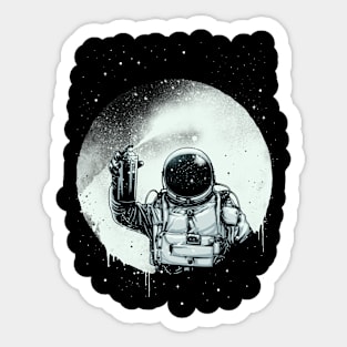 Paint the moon Sticker